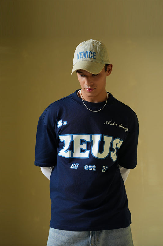 Zeus Heavyweight Full Sleeves Oversized Printed T-Shirt Main Character