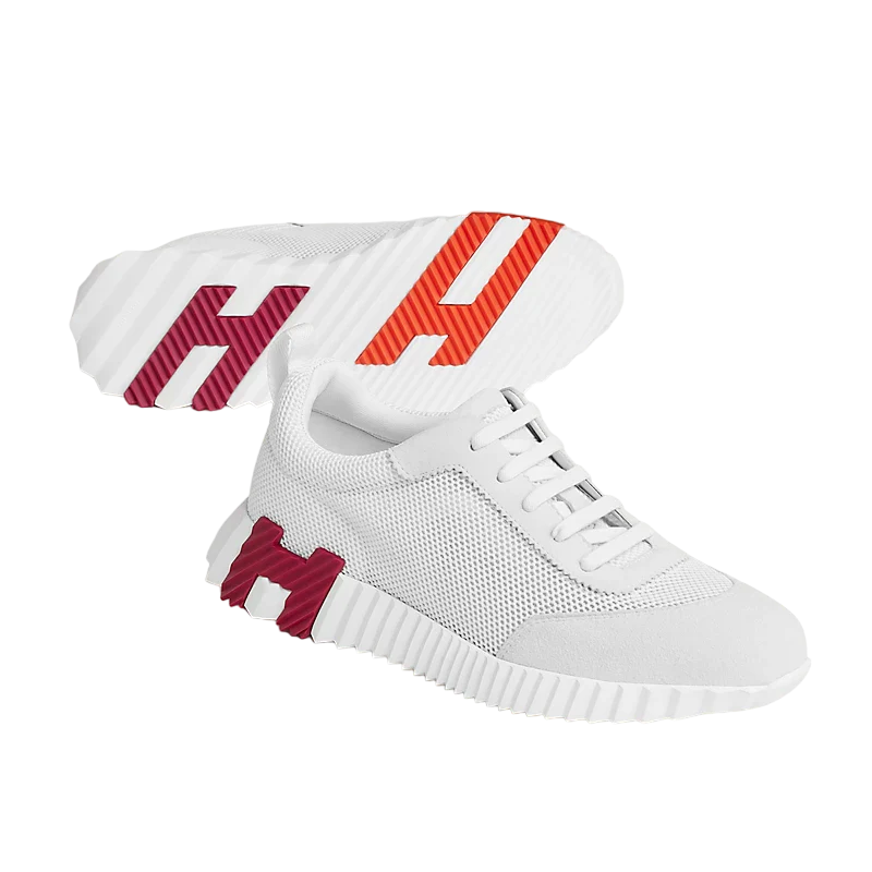 Hermes Bouncing Sneaker Blanc/Burgundy