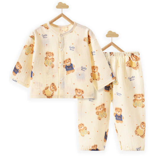 Mustard and Blue Ted Kids Nightsuit