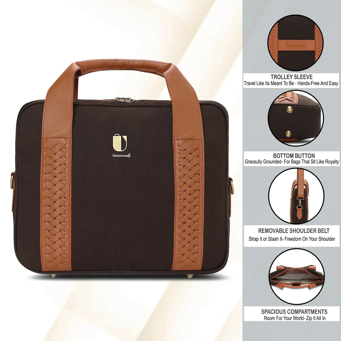 Cross Craft - Mocha Matrix | Laptop Bag / Messenger Bag