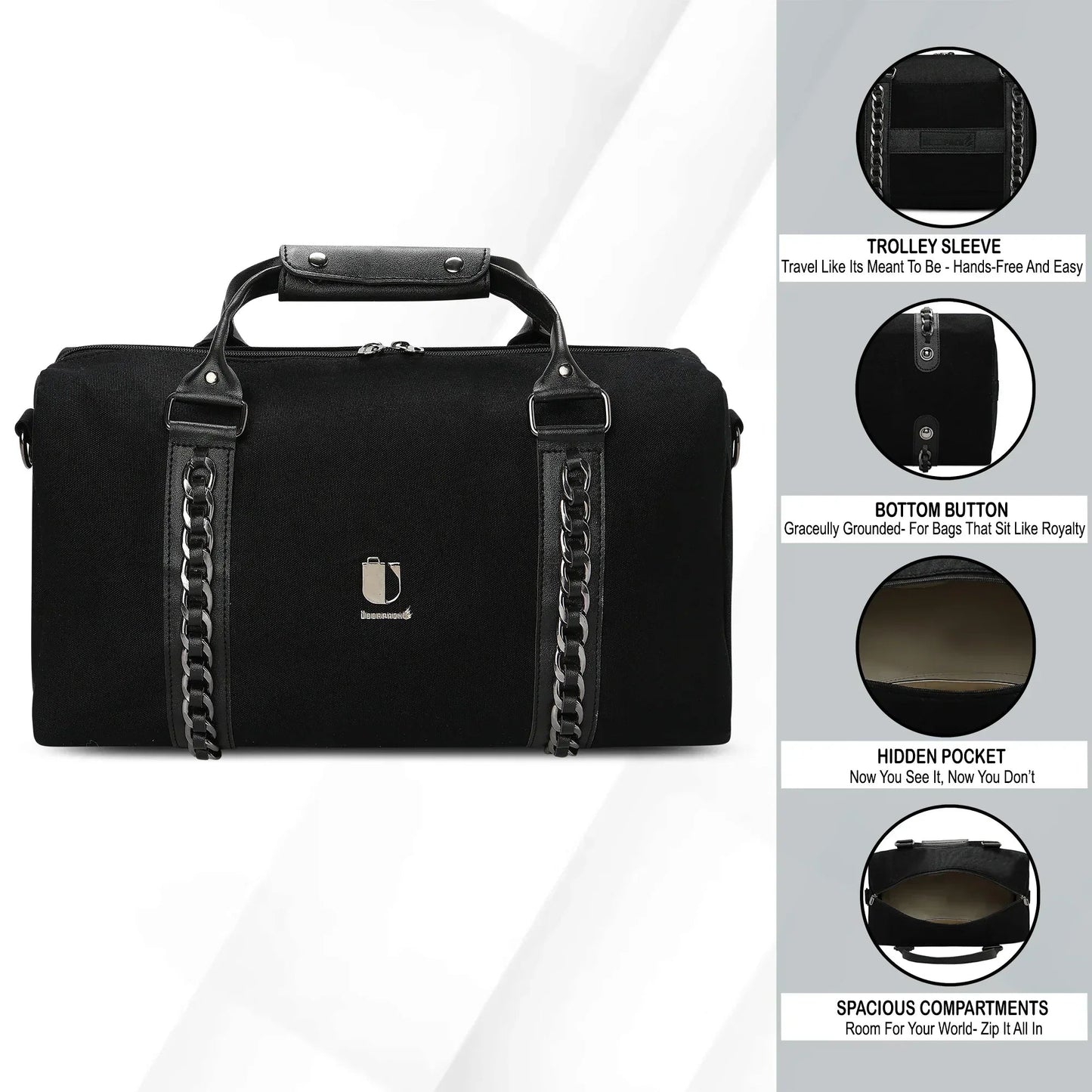 Soul Link - Obsidian Link | Small Duffle Bag / Soft Travel Companion