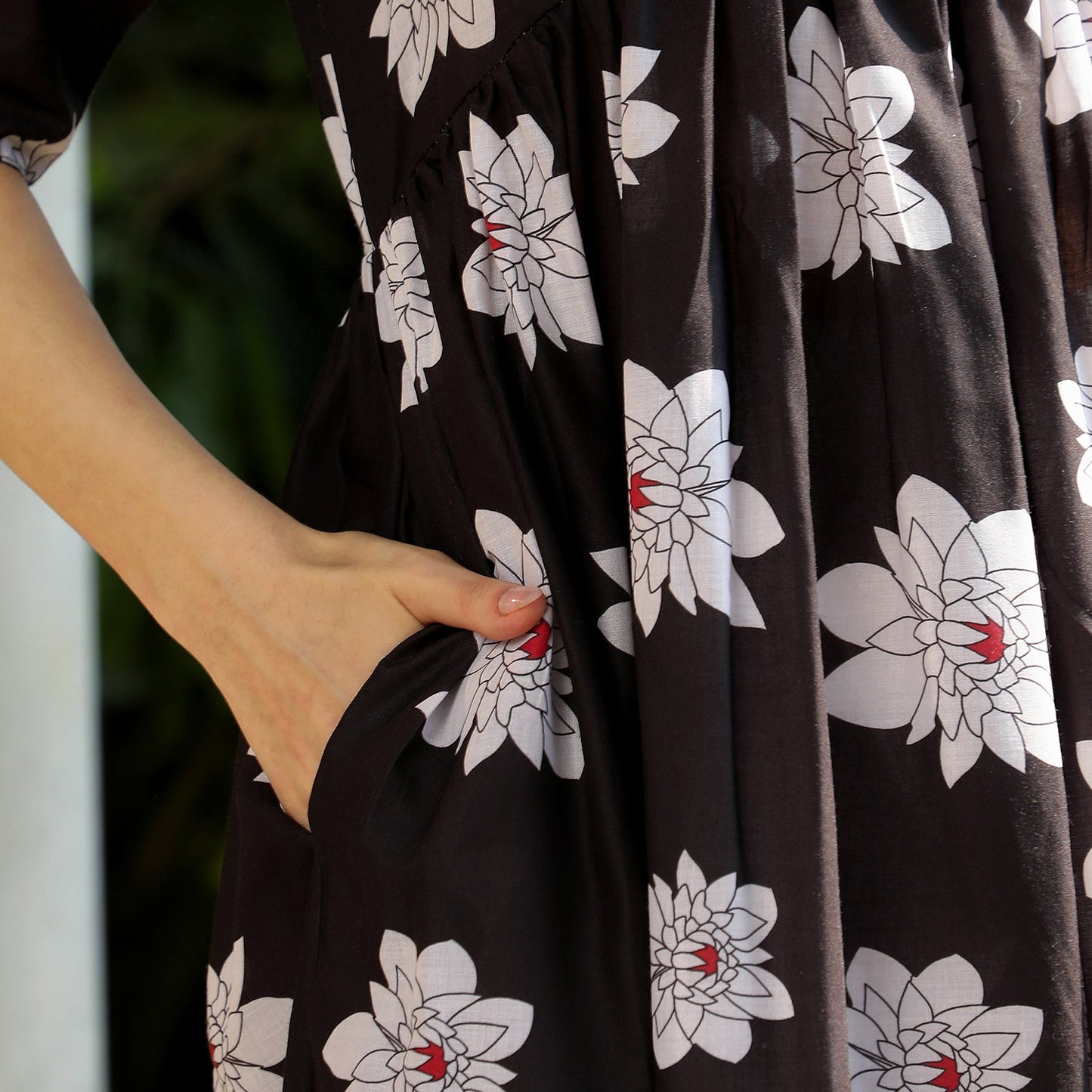 Water Lilies Kurta With Trousers And Dupatta