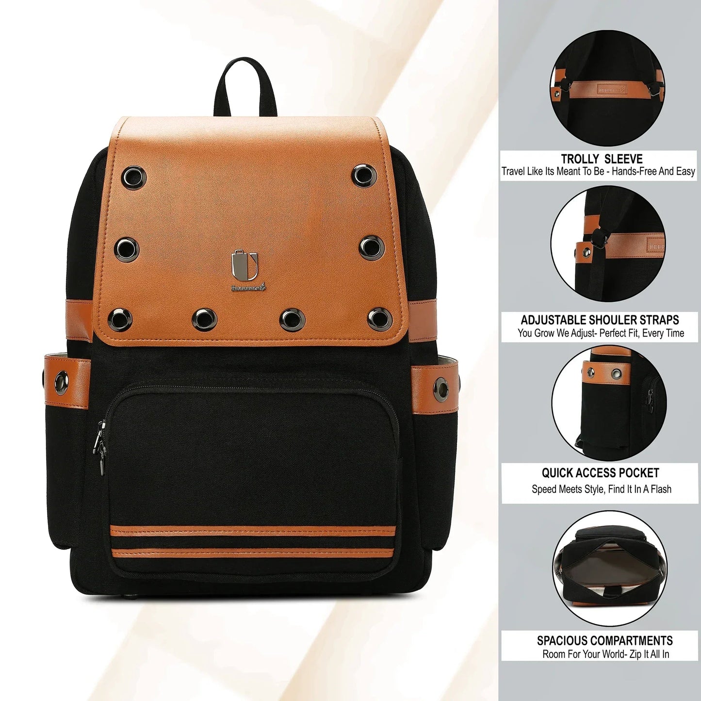 Eyelet Echo - Onyx Gaze | Backpack