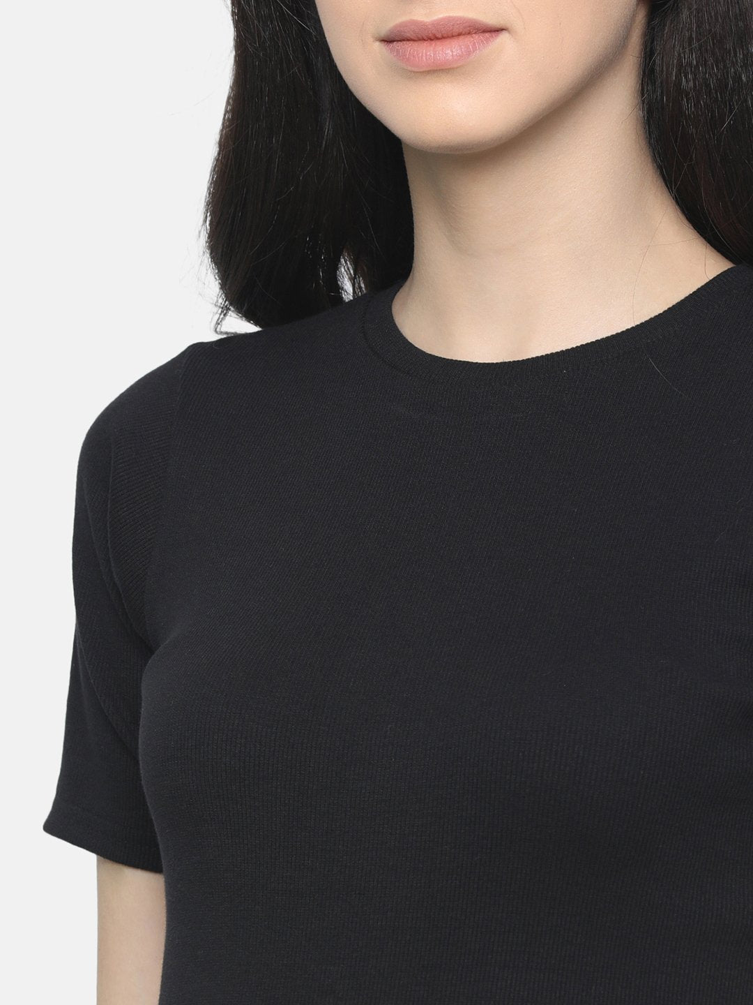 Buy black short sleeve top