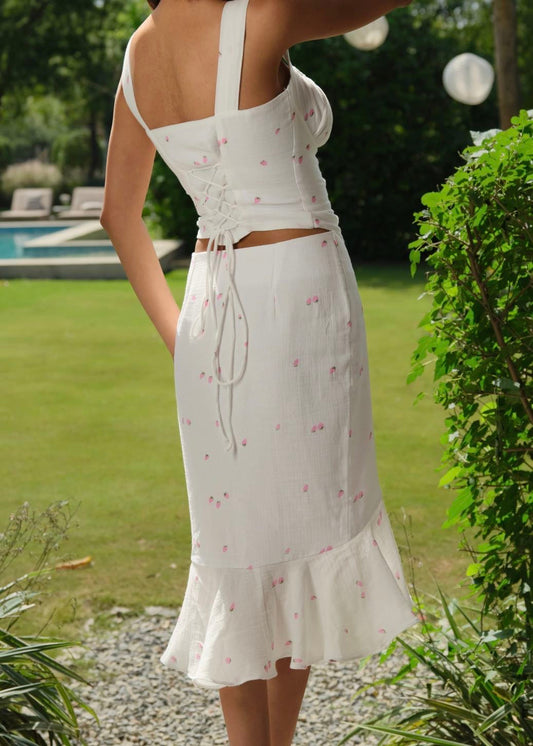 Strawberry Ruffle Skirt