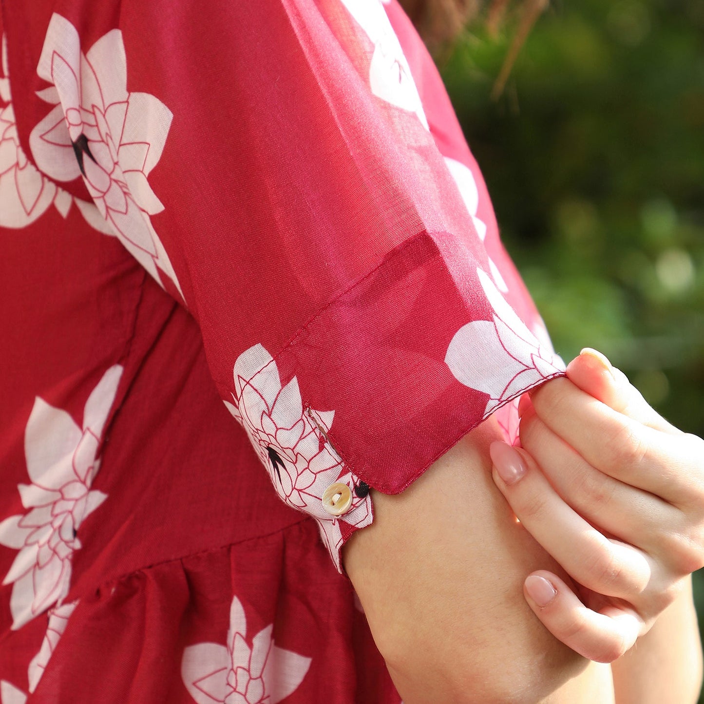 Water Lilies Kurta With Trousers And Dupatta