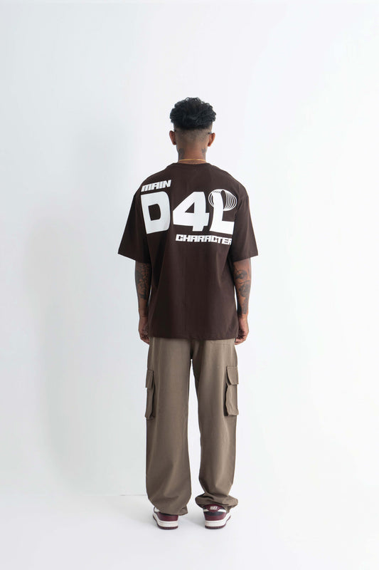 Future Heavyweight Oversized Brown T-Shirt Main Character