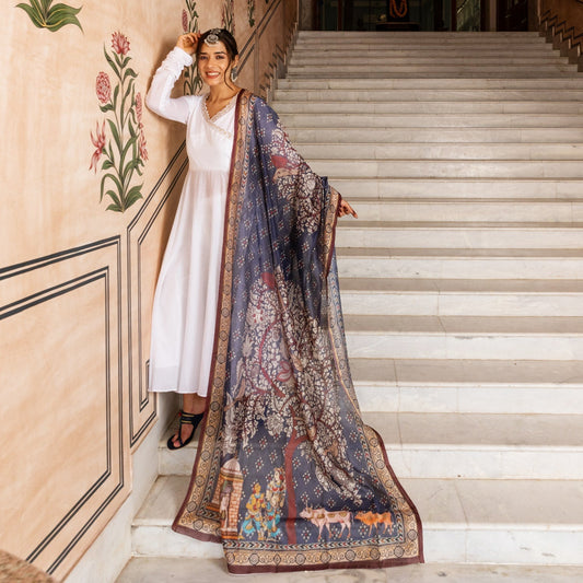 Shvetah Kalamkari Suit