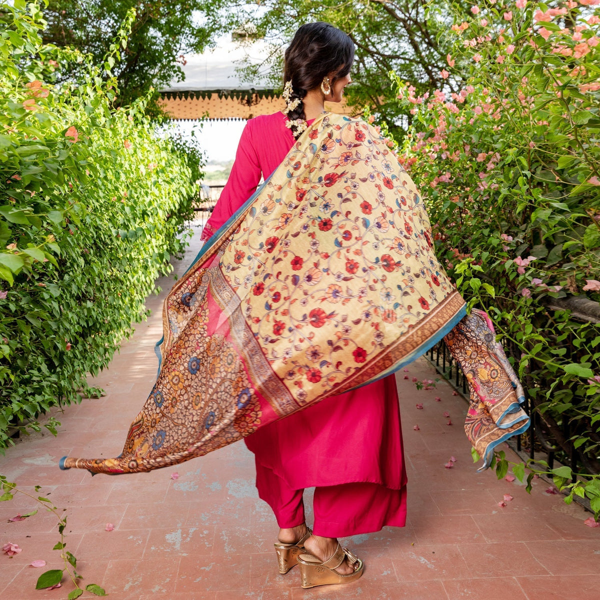 Rani Kalamkari Suit