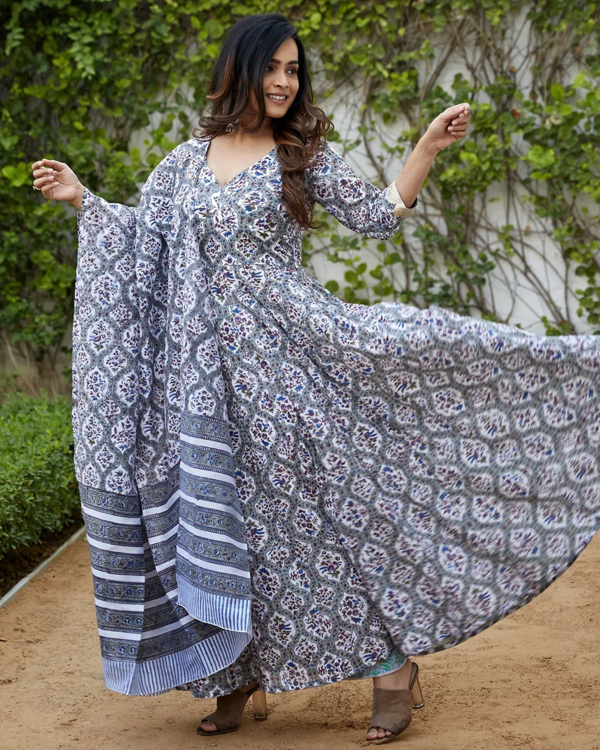 Grey Kanchali Suit Set