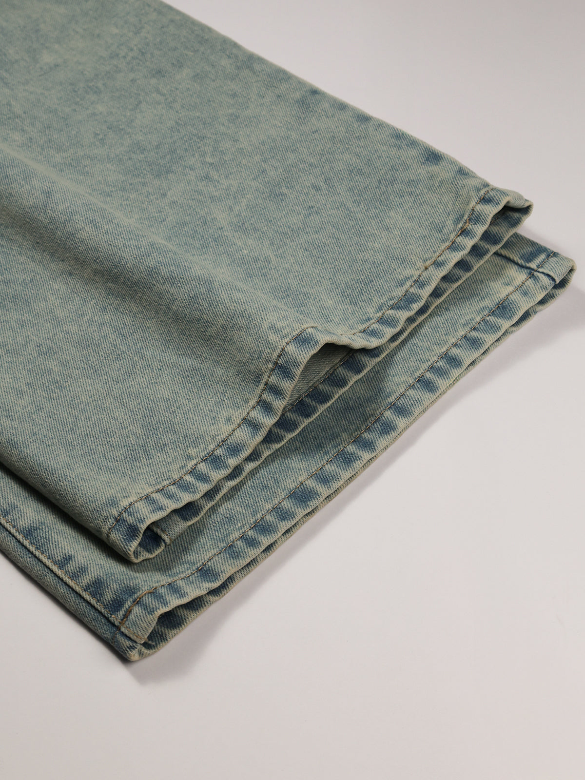 80s Cool Blue Tinted Super Wide Leg Jeans