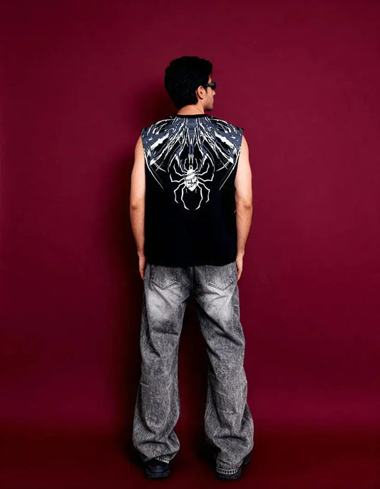 Unisex Oversized Phantom Print Tank Boozee