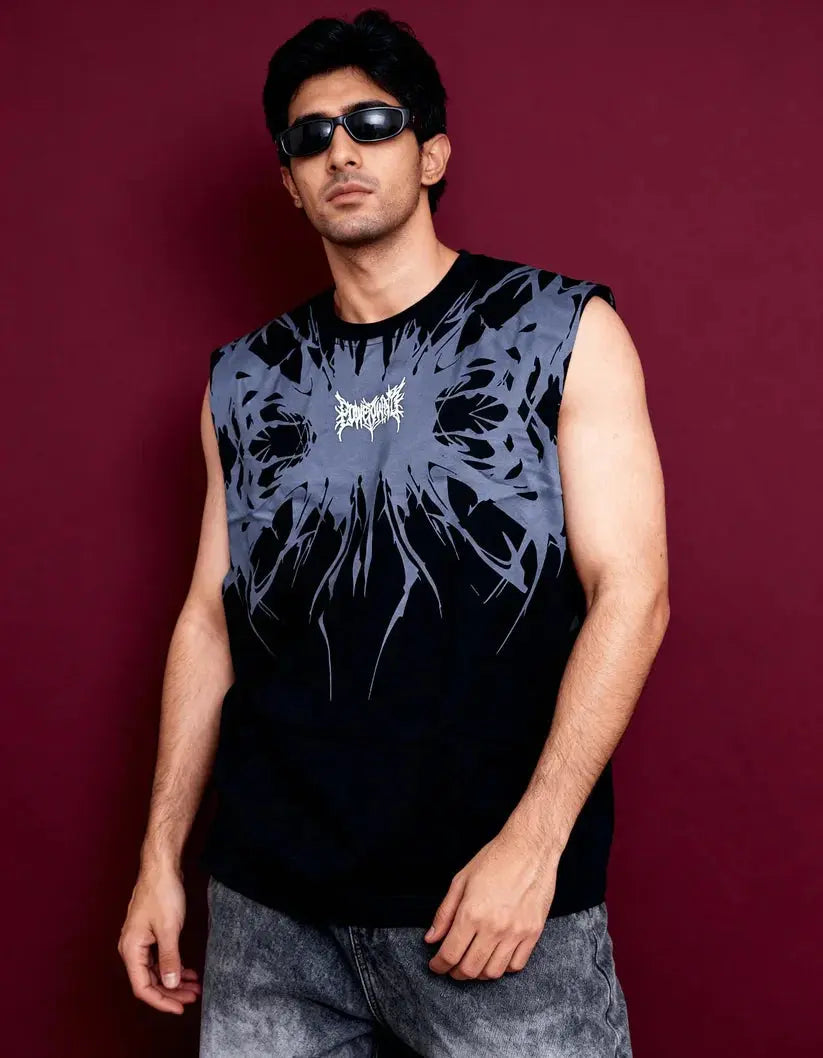 Unisex Oversized Phantom Print Tank Boozee