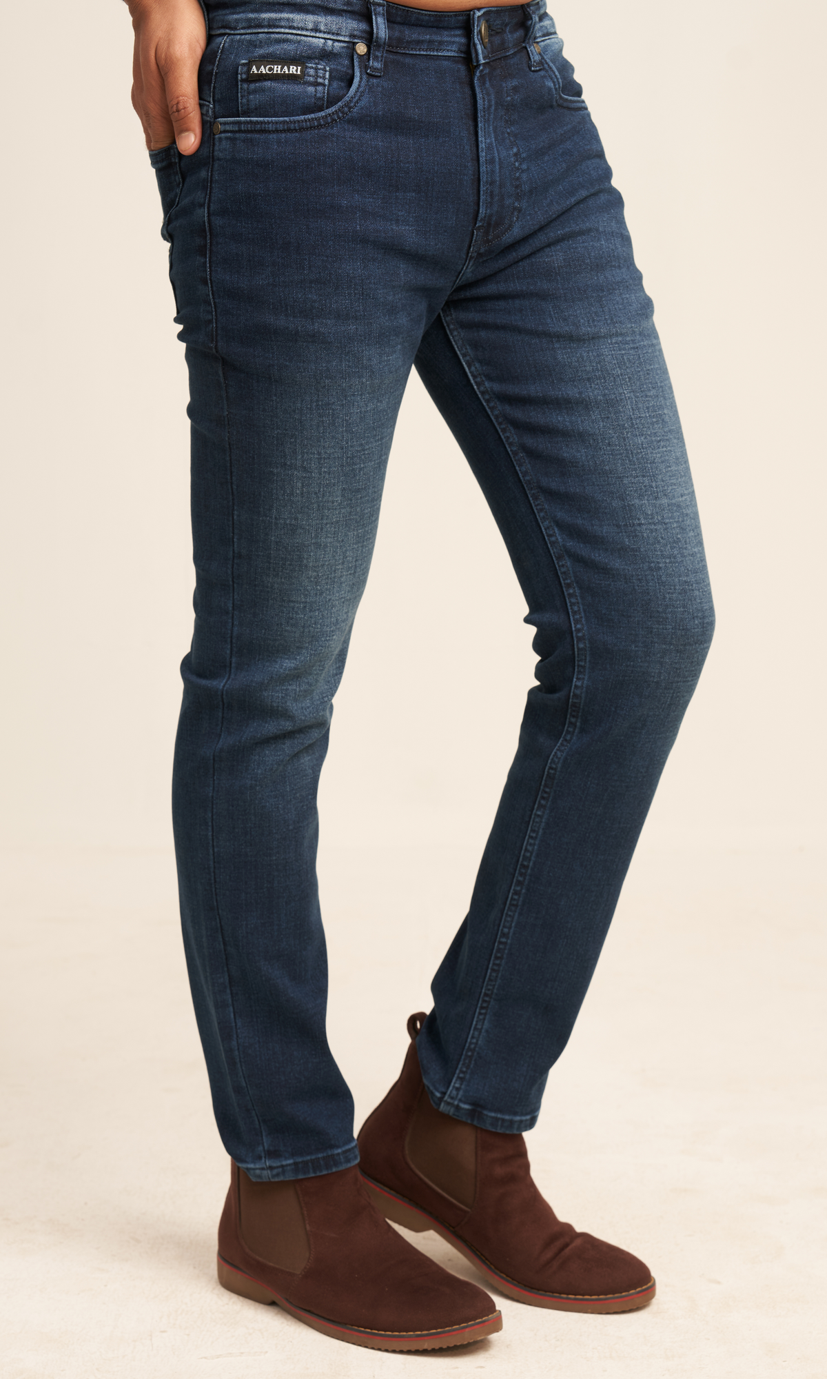 Blue Wash Straight Fit Aachari