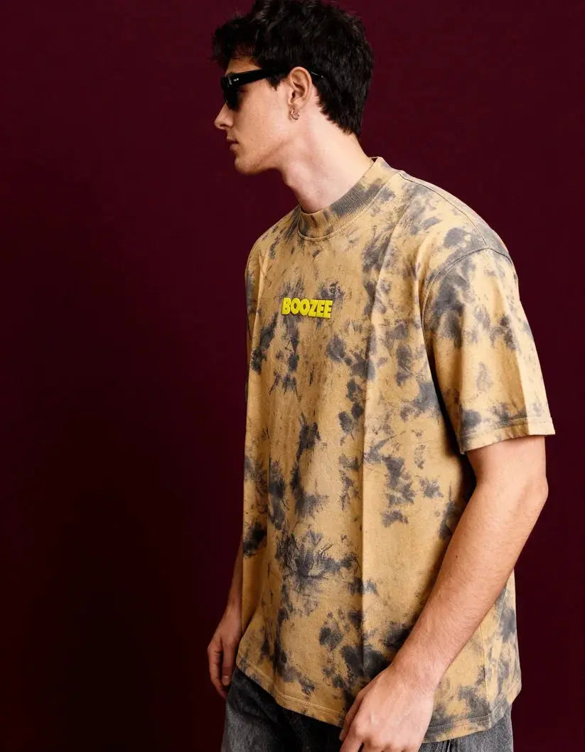Rust Orange Smoke Oversized T-Shirt Boozee