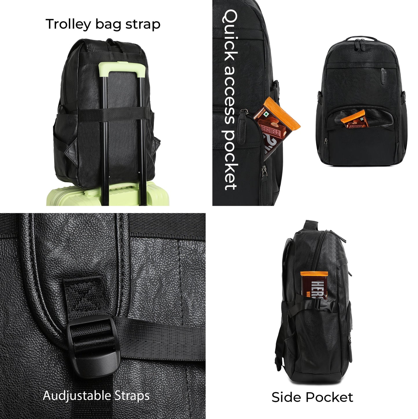 The Adventure Backpack - Midnight Black