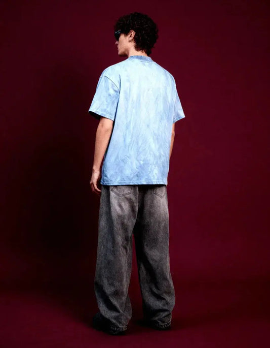 Unisex Blue Ice Dyed T-Shirt Boozee