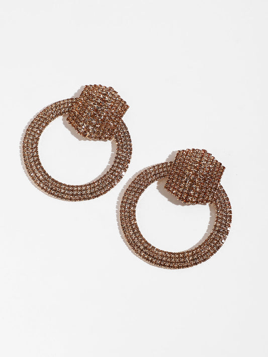 Royal Rhinestone Drop Earrings