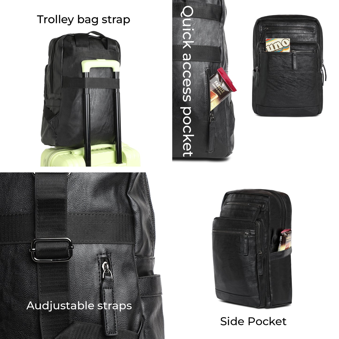 The Nomad's Echo Backpack - Coal Black