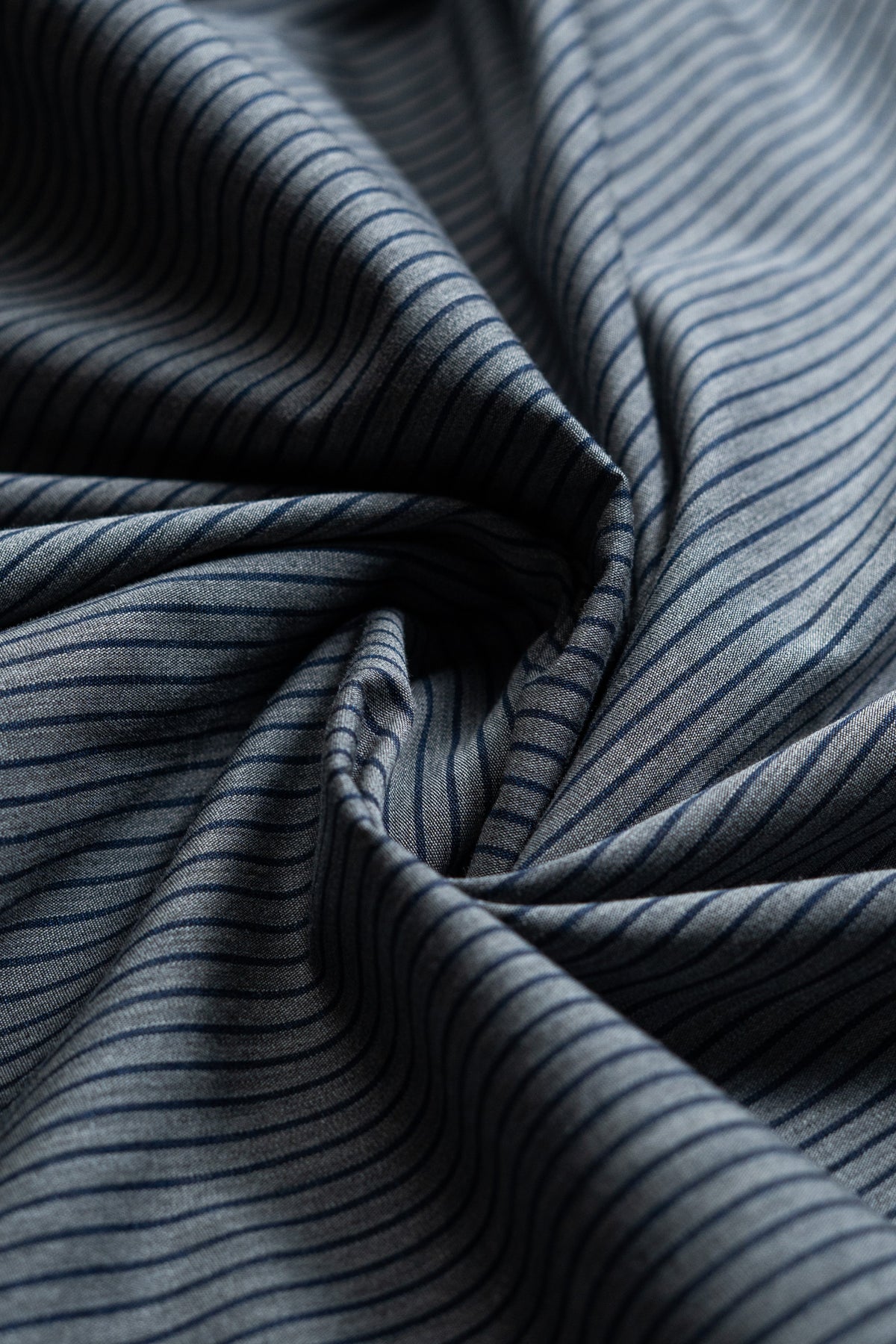 Grey Regular Fit Striped Casual Cotton Shirt for Men (CIFON)