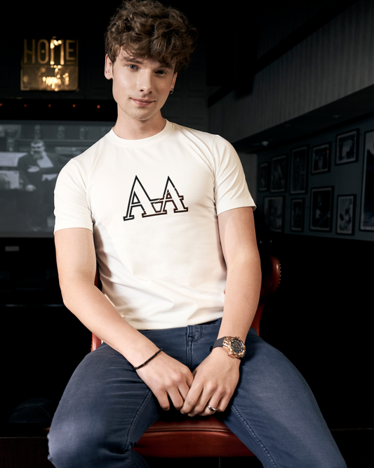 Signature Men's White T Shirt Aachari