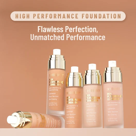 Swiss Beauty Waterproof Foundation High Coverage Natural Nude Foundation Foundation Natural Nude