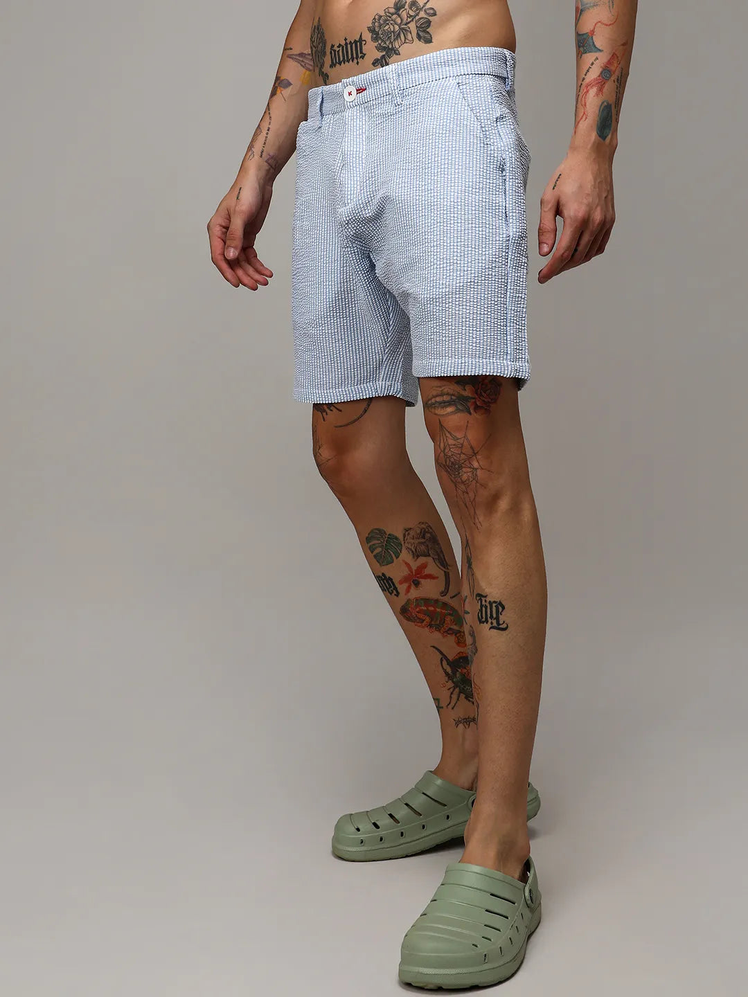 Seersucker Stripe Shorts