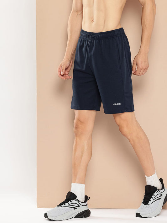 Alcis Men Navy Waffle Shorts