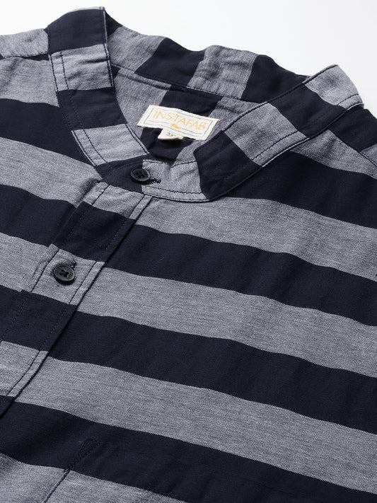 Stylish Side Striped Casual Shirt