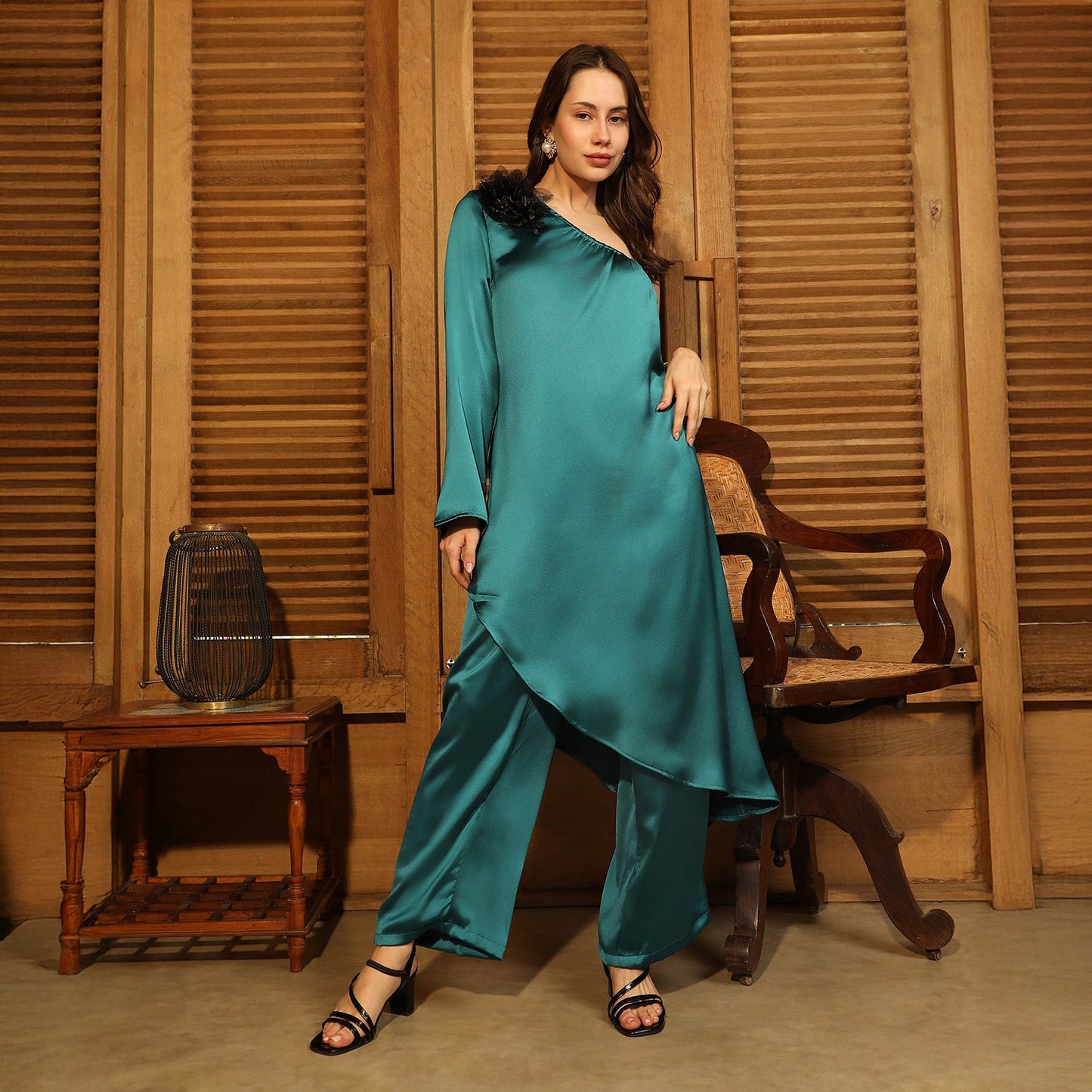 Asymmetrical Flora Co-Ord Set
