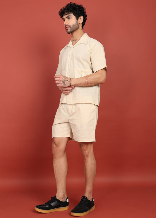 The Life Co2. Cotton Linen Relaxed Shirt & Shorts