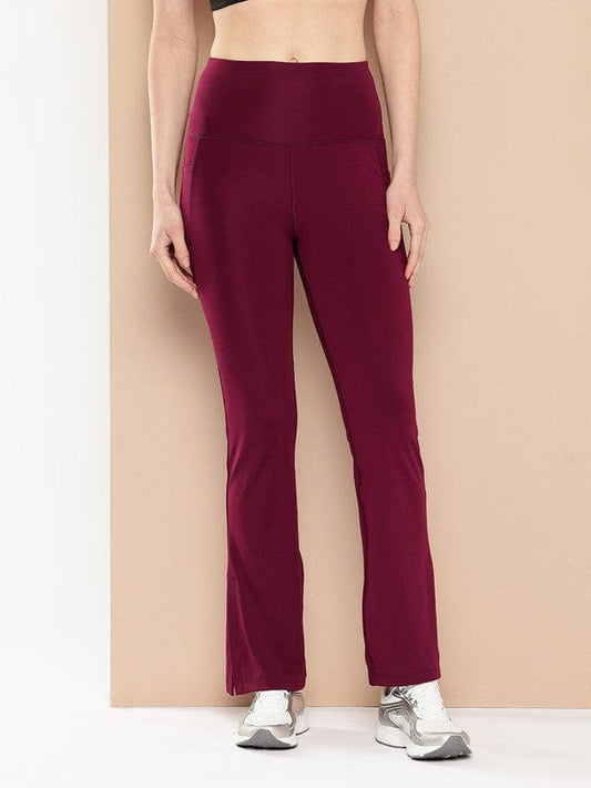 Alcis Women Solid Bootcut Track Pants