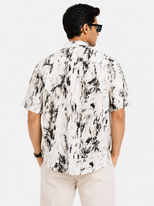 White & Blue Resort Shirt