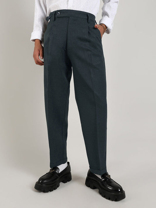 Tailored Linen-Blend Trousers