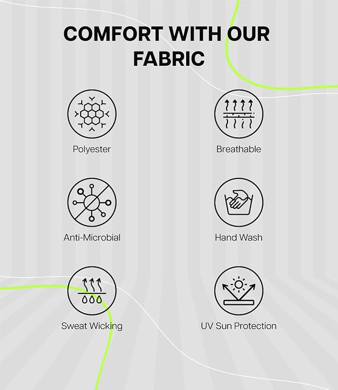 Unisex Polyester Pack of 5 Caps with Adjustable Strap