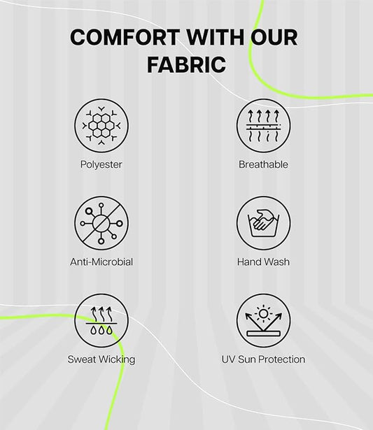 Unisex Polyester Pack of 5 Caps with Adjustable Strap