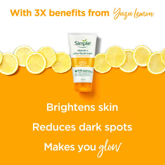 Simple Protect N Glow Vitamin C Glow Facial Wash (100ml)