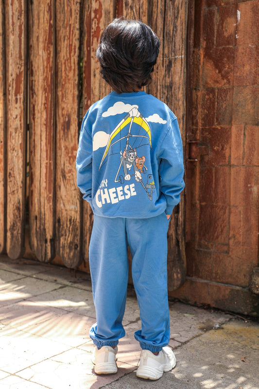 Tom and Jerry Say Cheese Blue Co-Ord Set Nap Chief
