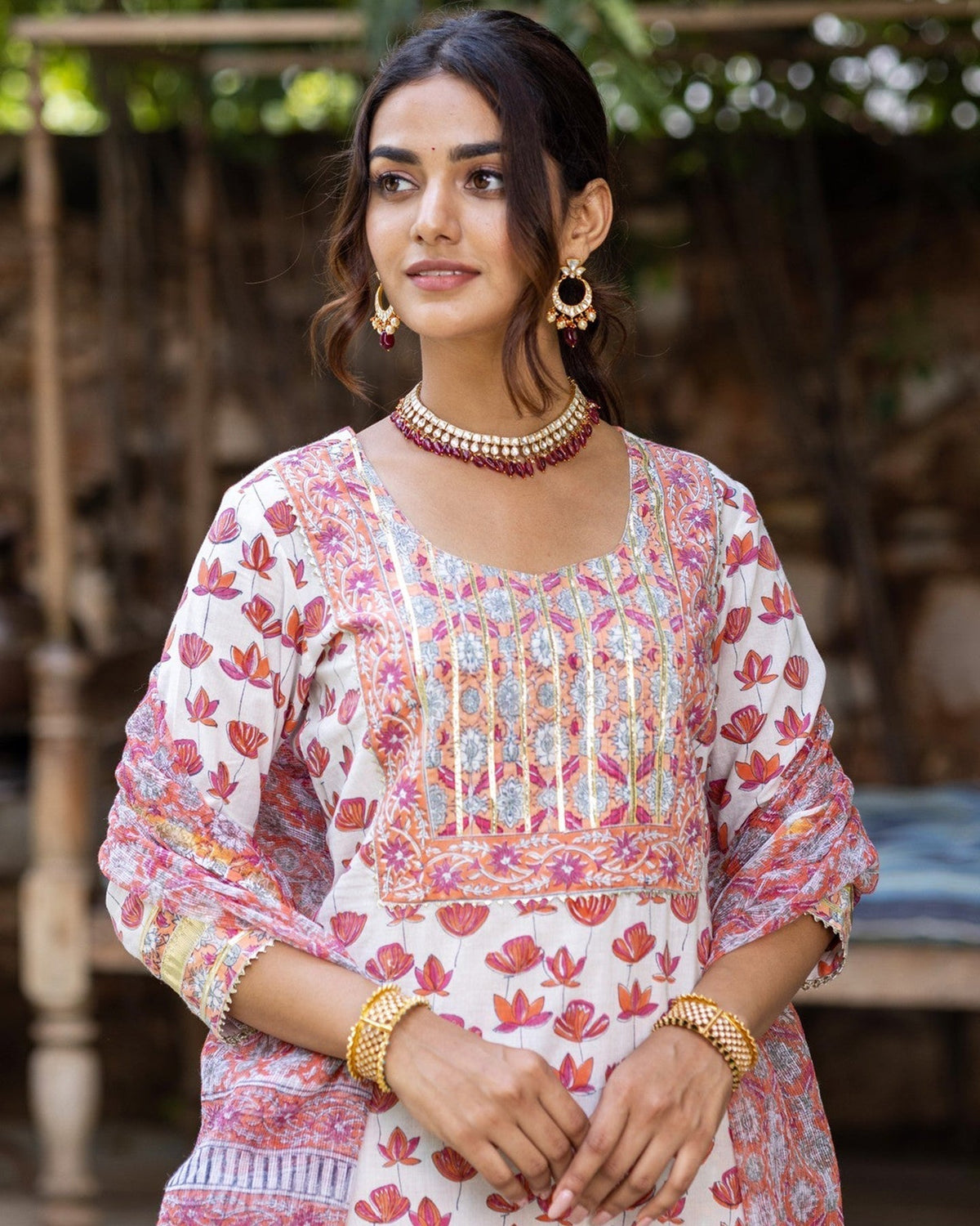 Bale White Sharara Set