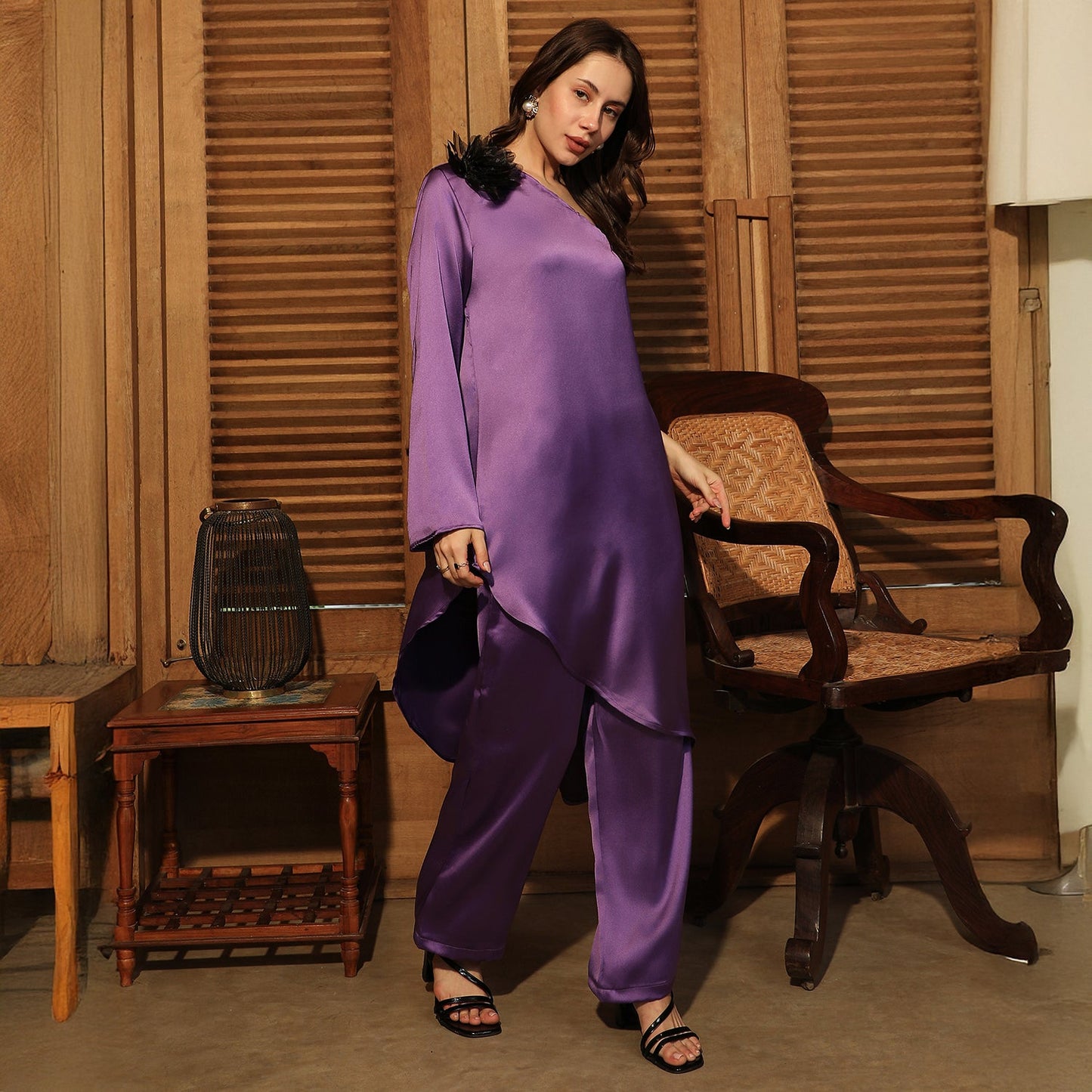 Asymmetrical Flora Co-Ord Set