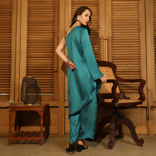 Asymmetrical Flora Co-Ord Set