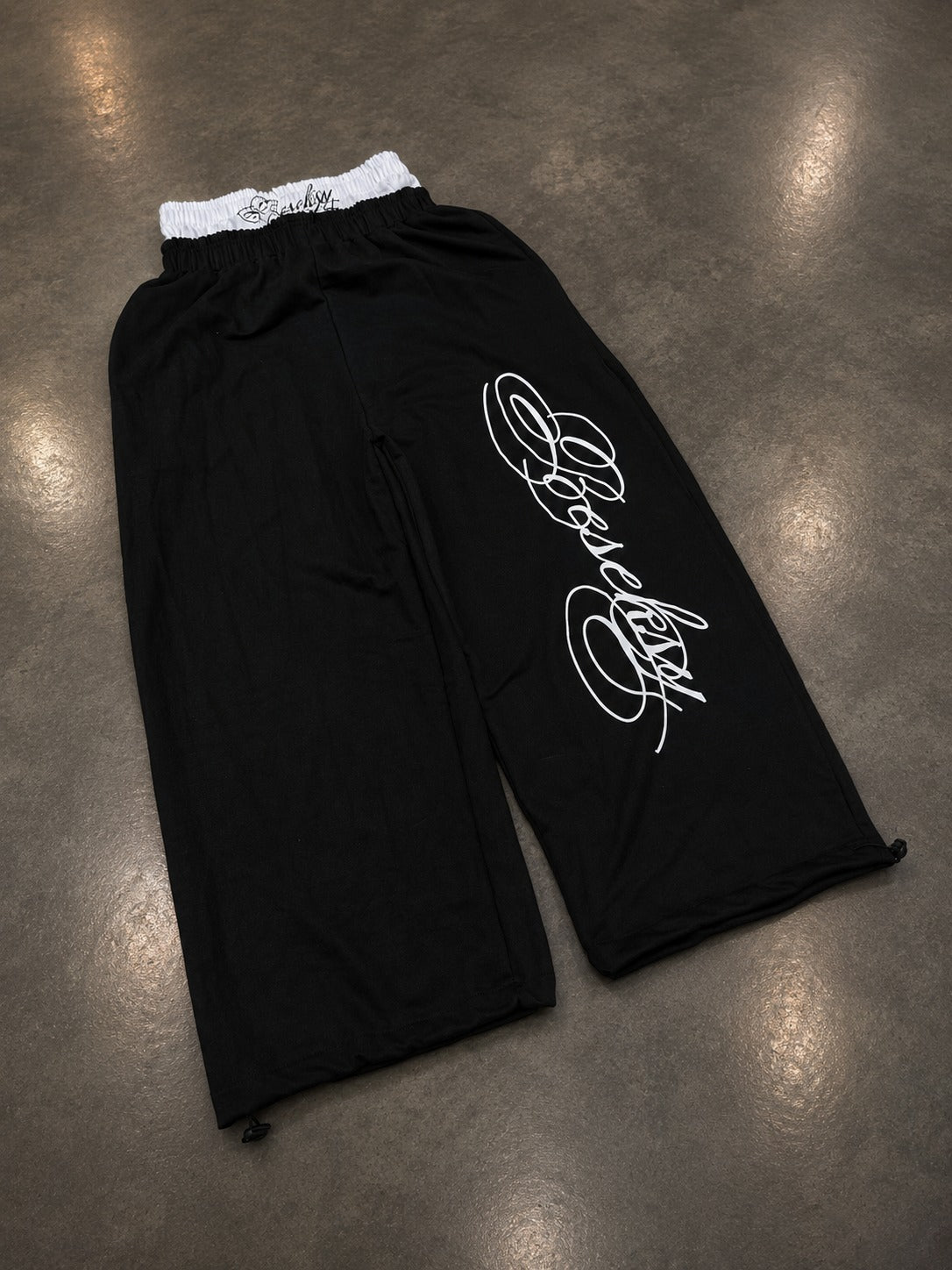 Scriptline Black Baggy Pants