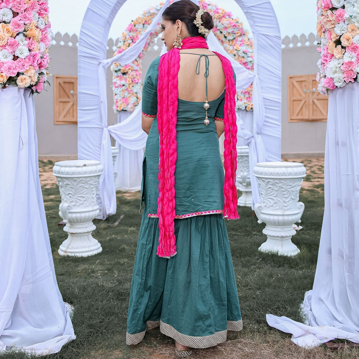 Green Gota Work Sharara