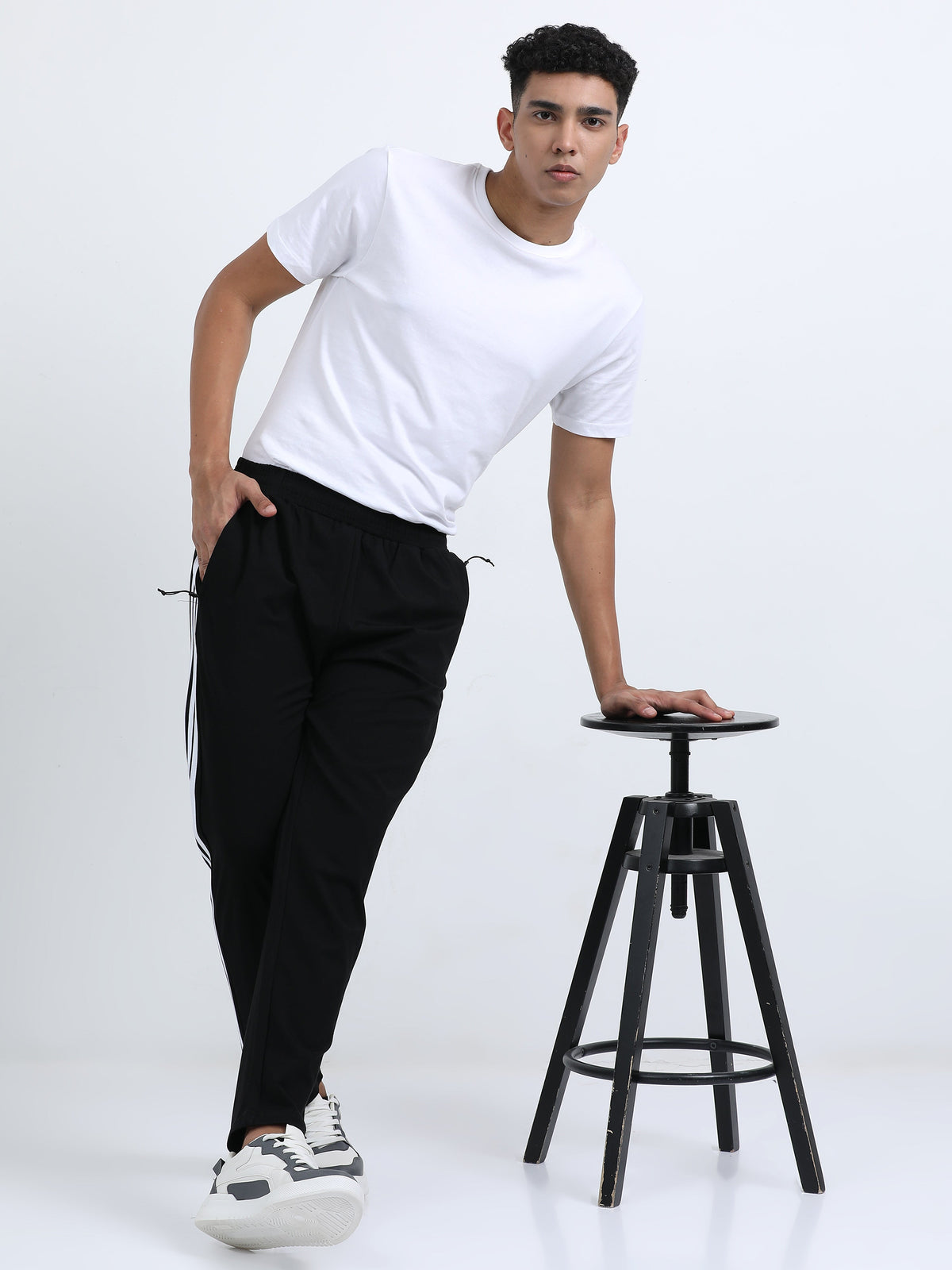 Knit Track Pants - Black