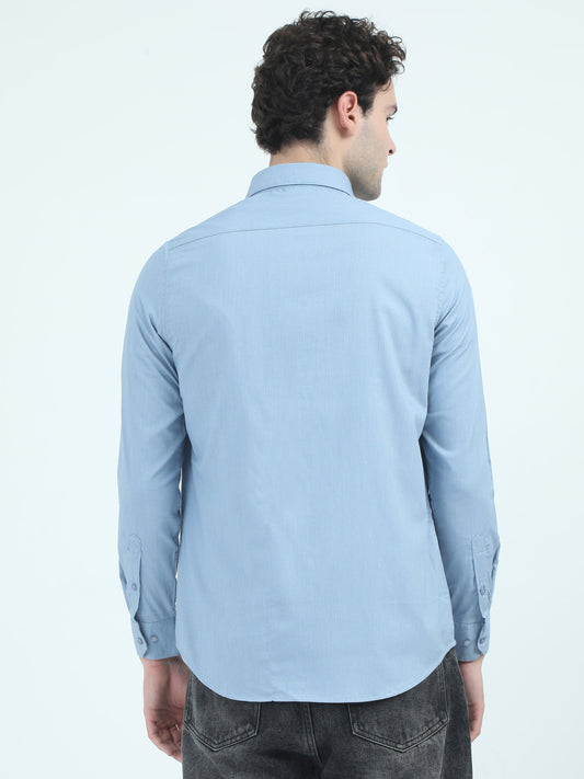 Event Blue Solid Shirt