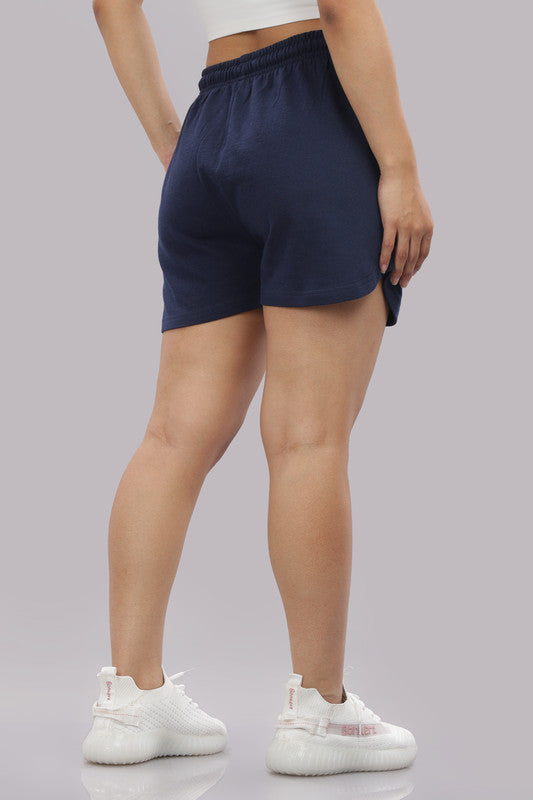 Funny Tales Navy Blue Shorts for Women