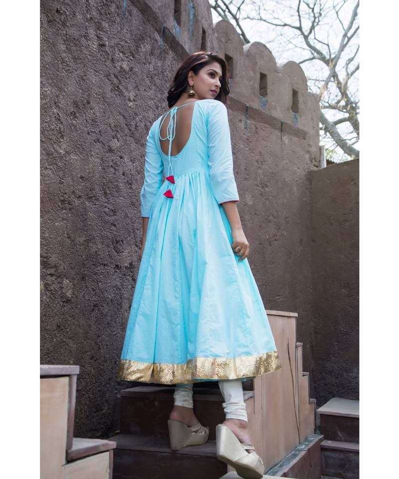 SKY BLUE KANCHALI SUIT SET