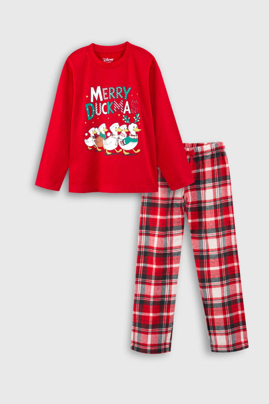 Merry Duckmas Flannel Pajama Set Nap Chief