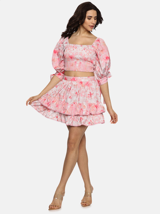 Buy Multicolor Crop Top For Women In Puffed Sleeve
