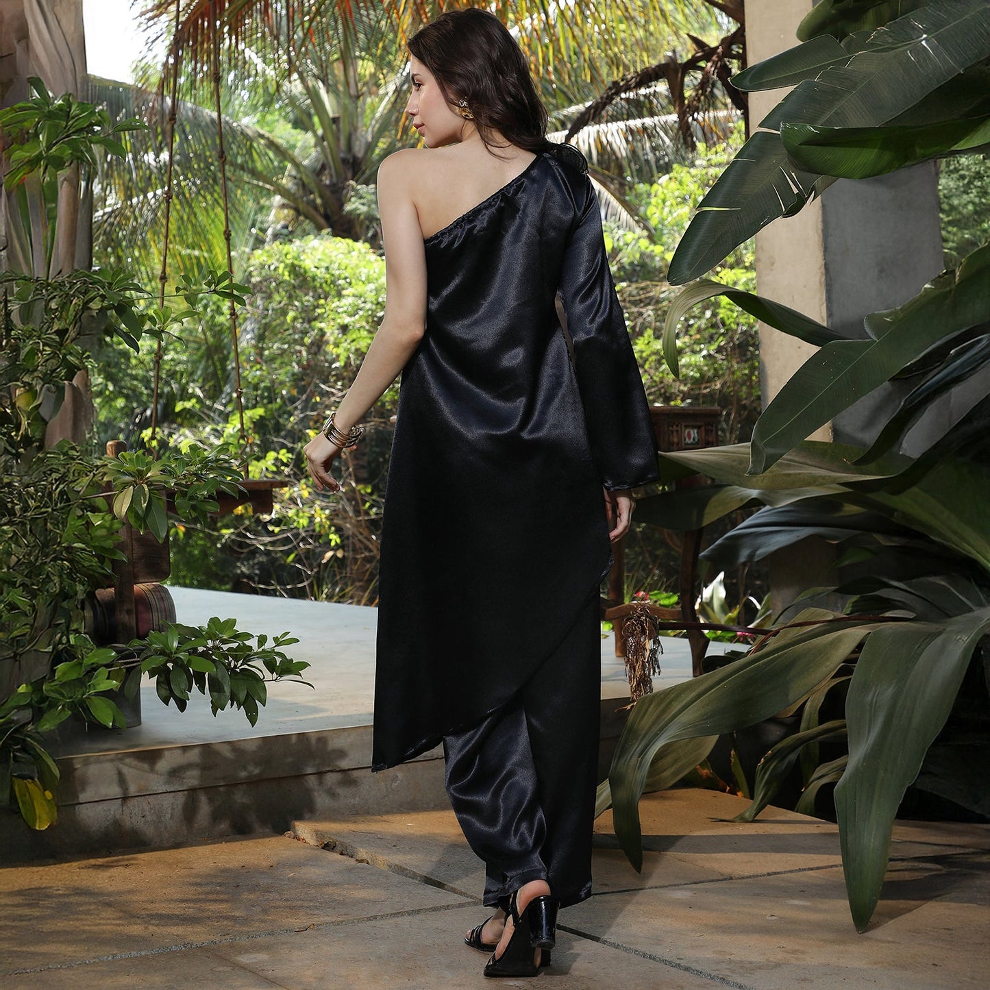 Asymmetrical Flora Co-Ord Set